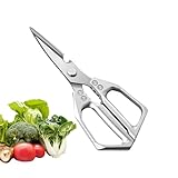 Küchenschere Für Lebensmittel - Edelstahl Fleischschere,Robuste Haushaltsschere Für Truthahn Geflügel Fisch Krabben Schalentier
