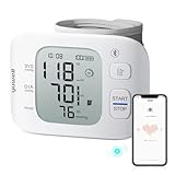 yuwell Intelligentes Wiederaufladbares Handgelenk-Blutdruckmessgerät für den Heimgebrauch, große Blutdruckmanschette, Blutdruckgerät mit Unregelmäßigem Herzschlag und Sprachfunktion(YE8800AR)