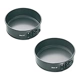 MasterClass Backformen-Set mit 2 Springformen mit losem Boden, 1 - 23cm Form und 1 - 20cm Form, 1 Set, Grau