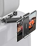 Zommuei Tablet Halterung Auto, Tablethalterungen Auto - Ausziehbare KFZ Kopfstützenhalterung Tablet Halter Kopfstütze für iPad iPhone/Samsung Tab/Kindle Fire HD/Nintendo Switch usw. 4,4-14 Zoll Geräte