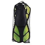 Kuuleyn Tauchschuhe, verstellbare Tauchflossen für Erwachsene, Bequeme Schnorchel-Schwimmflossen aus weichem Gummi, leichte Hilfsausrüstung für Strand- und Pool-Tauchen, Männer (Fluorescent Yellow)