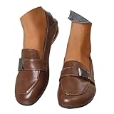 Generisch Trachtenschuhe Damen Loafer Slip on Halbschuhe Flache Bequeme Bootsschuhe Leicht Weite H Sportschuhe Weiche Sportlich Low Top Schuhe Breite Fuß Ballettschuhe Elevate Shoes