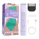 Haarschneider Damen 2 in 1 Duals Rasierer für Gesicht Beine Achselhöhlen Schnell Effizient Wiederaufladbar Rasiergerät Schnelle Haarentfernung Gerät