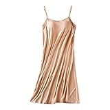 XUEJIANN Damen-Nachthemd mit Reißverschluss, mittellang, Sommer-Schlafanzug, Pyjama, Unterkleid, Übergröße, Nachthemd, 2 x, khaki, XL