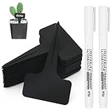152 Stück Pflanzenschilder Zum Beschriften, 10 * 6 cm, Kunststoff Stecketiketten Pflanzenschilder zum Beschriften, Gartenmarkierungen und Pflanzschilder für Draussen, Mit Zwei Markierstift