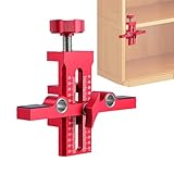 Positionierwerkzeug für Schranktüren – Ausrichtung mit zwei Löchern mit verstellbarem Positionierer | Montageständer für Möbeltüren für Schlafzimmer