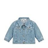 Steiff Jeansjacke EU Größe 68 colony blue, Outdoor Jacke, Sommerjacke für Kinder, Kinderjacke im coolen Jeanslook, warm und bequem, waschmaschinenfest