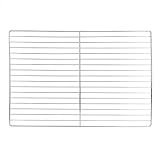MAGT Barbecue Net, Silber Edelstahl Langlebiger Grillrost Antihaft-Grillgitter für großen Grillofen(30 x 45cm)