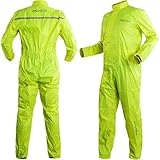 A-Pro Wasseranzung Motorrad Hoehe Sichtbarkeit Regenanzug Wasserdicht Fluo M