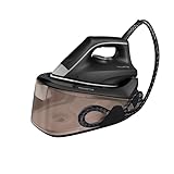 Rowenta Easy Steam, Bügeleisen mit Hochleistungs-Dampfgenerator, kontinuierlicher Dampf von 110 g/min, Dampfstoß von 270 g/min, Druck 5,6 bar, Tank 1,4 l, Eco-Modus, VR7141