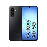 Samsung Galaxy A17 5G AI Smartphone, KI-Handy mit Android, Dünner 7,5-mm-Rahmen, 50-MP-Kamera, 128 GB Speicher, 4 GB RAM, 5.000-mAh-Akku, Black, 2,5 Jahre Herstellergarantie [Exklusiv auf Amazon]