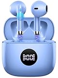 Wireless Earbuds, Bluetooth 5.4 Kopfhörer Deep Stereo In Ear Ohrhörer mit ENC Noise Cancelling Mikrofone, 40H Wiedergabe Ohrstöpsel mit Mini-Hülle, IP7 Wasserdichtes Headset mit LED-Anzeige, USB C
