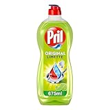 Pril Original Limette (675 ml), Handgeschirrspülmittel mit höchster Fettlösekraft, für sauberes Geschirr auch in kaltem Wasser, frischer Limettenduft