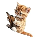 Auto-Lüftungs-Lufterfrischer | Niedliche Katze, Auto-Luftreiniger-Clip – Aromatherapie-Deodorierer mit lang anhaltendem Duft, 3D-Acryl, für Fahrzeuginnenausstattung, für Autoreisen, Autofahrer