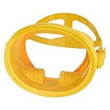 Aymzbd Schnorchel Tauchbrille, Komfortable, Kompakte Weitwinkelbrille, Auslaufsichere, wasserdichte Ausrüstung, Unterwasserbrille, Gold