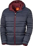 NORDCAP Steppjacke Herren in Daunenoptik, warme Übergangsjacke, Ultraleicht mit Kapuze, 100% Wattierung, Marine, Gr. XL
