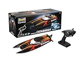 Revell Control X-TREME Catamaran I Ferngesteuertes RC Boot für Kinder und Erwachsene ab 14 Jahren Speedboat mit LI-ION Akku für Stundenlange Action I 45 km/h Wassergekühlter Motor I 2,4 GHz, Blau-grün