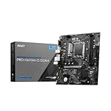 MSI PRO H610M-G DDR4 Mainboard, Micro-ATX - unterstützt Intel Core Prozessoren 12. Generation, LGA 1700, 2 x DIMMs (3200MHz), 1x PCIe 4.0 x16 Slot, 1 x M.2 Gen3, Intel 1G LAN, HDMI 2.1, DP 1.4 & VGA
