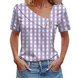 T-Shirt für Mädchen, elegante Pailletten, Damen-Kleidung, Abschluss, Party, Hochzeit, Gast, Blume, niedliches Oberteil, kurzes Blumenmuster, violett, XL