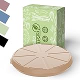 elastoreuse Praktische Pizzabox 'ToGo' in Transparent/Schwarz, Braun, Blau, Grün und Rot - Ihre Pizza stilvoll und sicher transportieren!, Farbe:beständiges braun