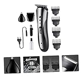 WOFASHPURET 1 Satz Multifunktionales Set mit Ladefunktion Professionelle Haarschneidemaschine für Herren Ergonomisches Design Stufige Schnittkopfanpassung Starke Lithium Batterie Stunden