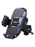 TOPK Handyhalterung Auto KFZ Handy Halterung Auto [2022 Upgrade Bombenfest Lüftungshaken] Universal 360° Drehbar Auto Handyhalterung Kompatibel mit iPhone Samsung Huawei Xiaomi usw