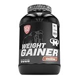 Mammut Nutrition Crash Weight Gainer Pulver Cookies – 4,5 kg – 518 kcal/Shake für Gewichtszunahme – 80% Kohlenhydrate – 4-Komponenten Protein – Ideal für Ausdauer- und Leistungssportler