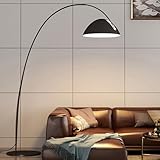 Moderne Stehleuchte aus Eisen, verstellbar, Schwarz, Breite verstellbar, E26, dimmbar, Beleuchtung auf Fuß, Bogen, hoch, für Wohnzimmer, Schlafzimmer, Büro, Sofa, Esszimmer