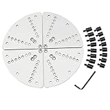 Ftyesger 8-Drehfutter-Backen-Set für Holzdrehmaschinen-Schlüsselfutter und Rollfutter-Flachbacken-Set mit Puffer-Kit für Holzdrehfutter