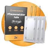 Pflaumenwickler Falle – 3 Stück – MIT Schnur – Pflaumenwickler Pheromonfalle – Pflaumenwickler bekämpfen – Gegen Pflaumenwickler – Mittel gegen Pflaumenwickler – Pflaumenbaum