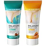 2 Stück Brustvergrößerung Creme, Brustcreme Für Größere Brüste, Creme Zur Brustvergrößerung, Creme Zur Bruststraffung Und -straffung, Papaya- Und Kokosnuss-Brustwachstumscreme, Brustvergrößerungscreme