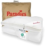 PARADIES Ganzjahresdecke 135x200 cm - Prima Bio, kuschelige + atmungsaktive Bettdecke 135x200, Steppdecke