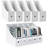 Shodiffy Zeitschriftenhalter Kraftpapier 10 Stück Zeitschriftensammle Aktenhalter A4 Schreibtisch Stehsammler Pappe Schreibtisch Organizer für Datei Ordner Schreibwaren Bürobedarf