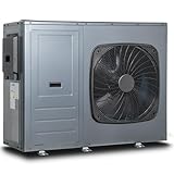 Smad R290 Inverter Luft Wärmepumpe, COP 4.8, 10KW, Warmwasser 30-60 ℃, Kühlung 5-25℃, Heizung 24-75℃, monoblock, Wifi, 220-240V 50Hz, Frostschutz, Silent-Modus, elektrische Zusatzheizung