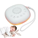 Noise Machine | Tragbare beruhigende Schlafmaschine - Kleinkind Beruhigungshilfe USB Wiederaufladbar mit Naturgeräuschen für Schlafzimmer Kinderzimmer Reisen