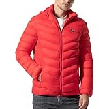 Generisch Steppjacke Herren Leicht Atmungsaktive Pufferjacke mit Tasche Winterjacke Wasserdicht Winddicht Funktionsjacke Einfarbiges Revers Daunenjacken Outdoor Laufen Thermojacke