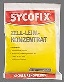 SYCOFIX Zell Leimkonzentrat, Umweltfreundlicher Kleister für Raufaser Papier und anderen leichten Tapeten, Pulver