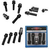 Felgenschloss M14x1,5x45mm Kugelbund R14 kompatibel mit Mercedes-Benz 4x schwarze Felgenschlösser Felgensicherungen-Set Felgen-Diebstahlsicherung Radsicherungen Radschlösser Radschrauben Radschrauben