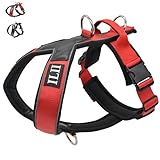 ILII Hundegeschirr mit Griff,reflektierend, gepolstert und atmungsaktiv, Verstellbares Hundegeschirr Grosse Hunde, Anti Zug Hundegeschirr, no Pull hundegeschirr, Dog, Harness Dog