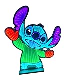 Christmas Inspirations Infinity Lights Disney Stitch tanzend LED Weihnachtsdeko mit 3D Spiegeleffekt | Lichterfigur 44,5 cm für Weihnachten, Herbst und Winter- Offiziell lizenziert