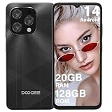DOOGEE N55 Plus Android 14 Handy Ohne Vertrag 20GB+128GB 6.56' HD+ IPS Octa Core Smartphone Ohne Vertrag, 5150mAh, 13MP+8MP, Dual SIM 4G Handy Günstig 5G WiFi Simlockfreie Handys, OTG, GPS, Face ID