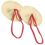 AKOOSY Fingerzimbeln aus Langlebiger Legierung Kleine Becken für Sichere Musikinstrumente für Tanz Party und Musikalische Früherziehung Fördert Hand Auge Koordination und Musikalische