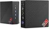 ACEMAGICIAN AM06Pro Mini PC, AMD Ryzen 7 5700U (8C/16T, bis zu 4.3Ghz),16GB DDR4 512GB M.2 SSD Micro PC mit Windows 11 Pro | 4K Triple Display | Type-C | Dual Ethernet | WiFi 6 | BT 5.2