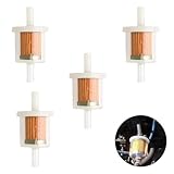 4er Set Benzinfilter Kraftstofffilter Universal 8mm Sprit Filter für Motorrad,Rasenmäher,Roller Mofa,PKW,KFZ,Auto Automobil,Diesel Moped,Hohe Dichte,Mehrweg-Kraftstofffilter mit Transparenter Bauweise