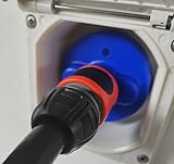 Blauer Wassertankdeckel Adapter AD 68mm, 3-Pin mit Federmechanik, Wohnmobil für Gardena Anschluss Wohnwagen, Caravan