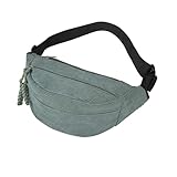 Funtlend Bauchtasche Damen Cord Bauchtaschen Schwarz Gürteltasche Damen Cord Brusttasche Bum Bags Outdoor Sport Fanny Pack für Damen Jungen Teenager Sportlich