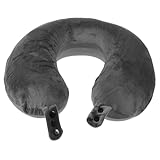 BESTYASH U förmiges Nackenkissen aus Memory Schaum Ergonomisch Geformt für Flugzeug Auto Reisen Leicht Weich Vielseitig Einsetzbar Tiefgrau Idealer Nacken Langlebig und Formbeständig