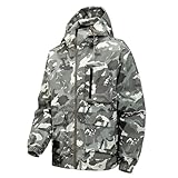 YOSUWOAI Taktische Jacke Herren Camouflage Aufdruck Outdoorjacken Wasserabweisend Funktionsjacken Mit Kaputze Schnelltrocknend Trekkingjacken Warm Winterjacken Winddichte Anglerjacke