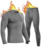 UNIQUEBELLA Funktionsunterwäsche Herren Set Atmungsaktiv Skiunterwäsche Männer Winter Thermowäsche für Joggen,Radfahren,Fußball,Skifahren,Motorrad Warme