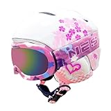 BeBeFun Kleinkind- und Kinder-Skihelm mit Brille, Kombi-Pack, Schlittenhelm, leicht, kleine Größe, empfohlenes Alter 2–6 Jahre, ASTM-zertifiziert